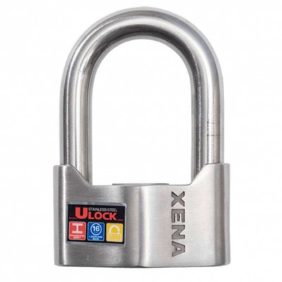 RADIKAL RK7214 Chaîne Carrée Antivol Moto 120cm et Mini U Cadenas 14mm Câble de Rappel Double Fonction 
