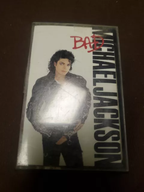 Vtg 1987 Michael Jackson - Bad - Cassette Tape - Epic Records - Smooth Criminal