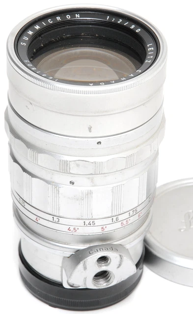 Leica M 2/90mm Summicron silver early type glass needs cleaning and reapair