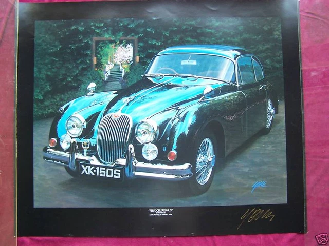 signed acrylic painting, "FELIX CELERRIMAS" by  F.Yohl