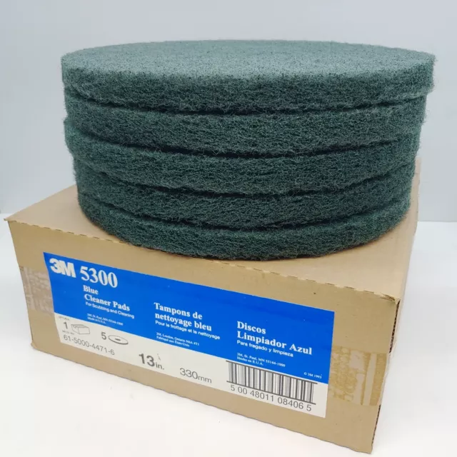 3M 5300 Blue Cleaner Pads 13 In - 5 Pack - 61-5000-4471-6