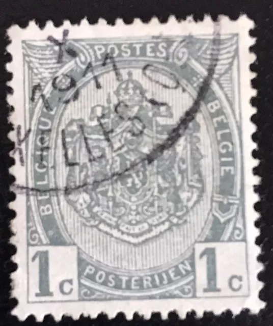 Belgien 1893. Briefmarke/Stamp1c.  3 Plattenfehler/Abart/Erreur/ Errors