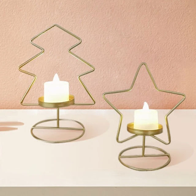 Lot De 4 Porte-bougies Wax Lyrical - Peace Merry Joy Bright, Verre, Traditionnel