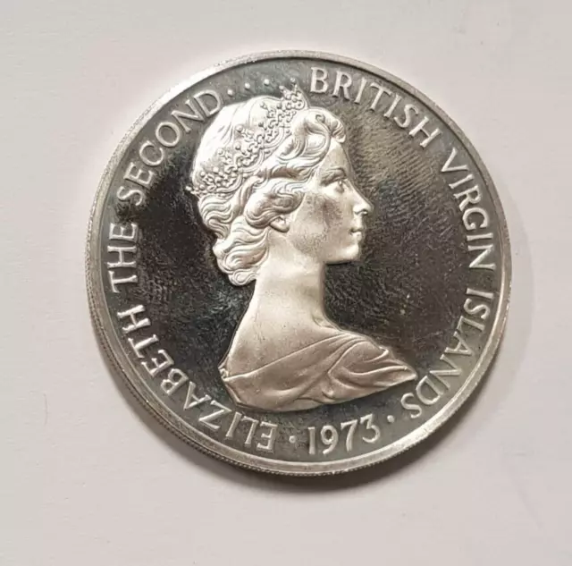 1973 Silver One Dollar British Virgin Islands
