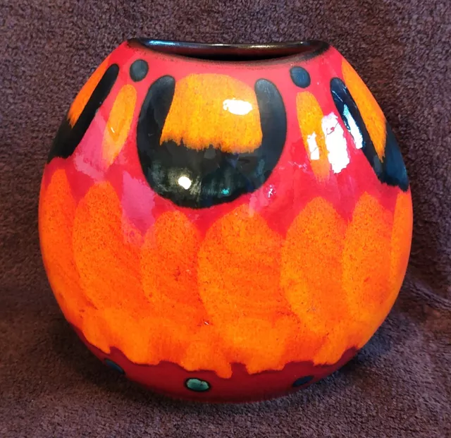 Poole Pottery Volcano Purse Vase 20cm Living Glaze NEW Boxed