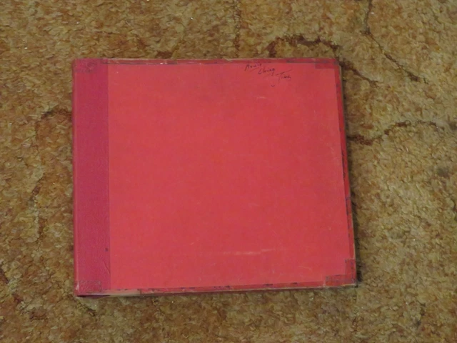 78 Rpm Record  Storage Album, Red,  Holds,  12 Records,