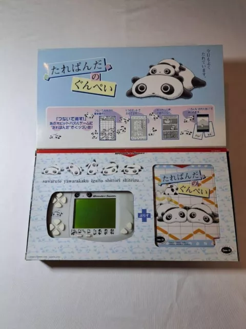 BANDAI Consola Wonder Swan Tare Panda Edición Limitada Blanca + x1 Juego...