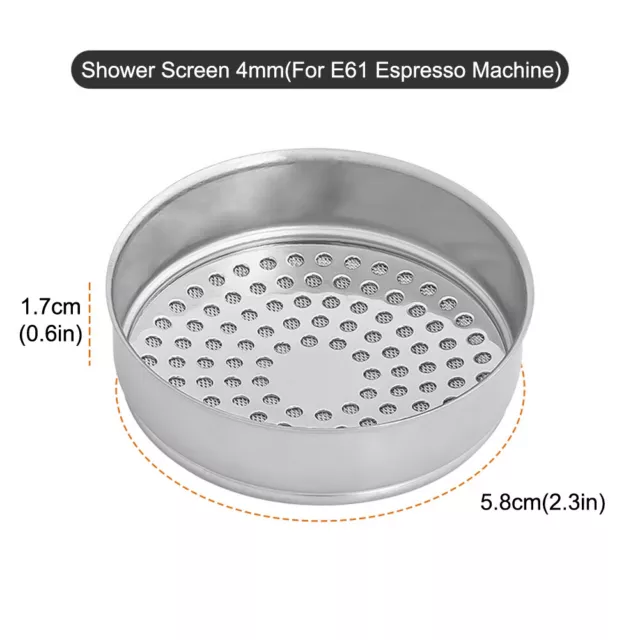 Coffee Machine Group Head Shower Screen Stainless Steel for E61 Espresso Machine