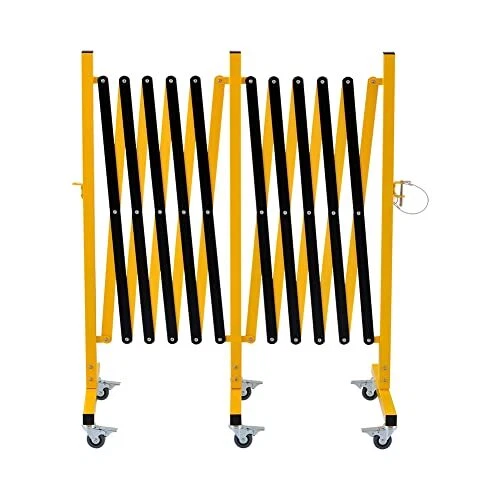 Industrial Expandable Metal Barricade, 16 Feet, Easily Assembled Safety
