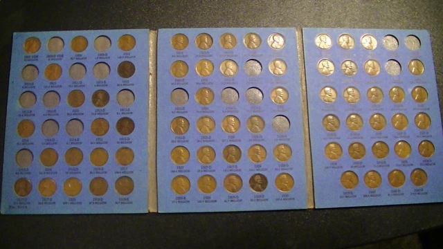 Lincoln Wheat Penny Cent Set Lot 70 Coins 1909 Vdb To 1940 Includes Rarer Dates