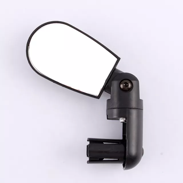 New Black Mini Rotate Flexible Bike Bicycle Cycling Rearview Handlebar Mirror!