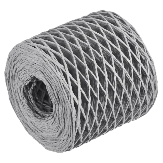 Raffia Papier Handwerk Seil Band Verpackung 200m 11mm Breit Handgemacht Grau