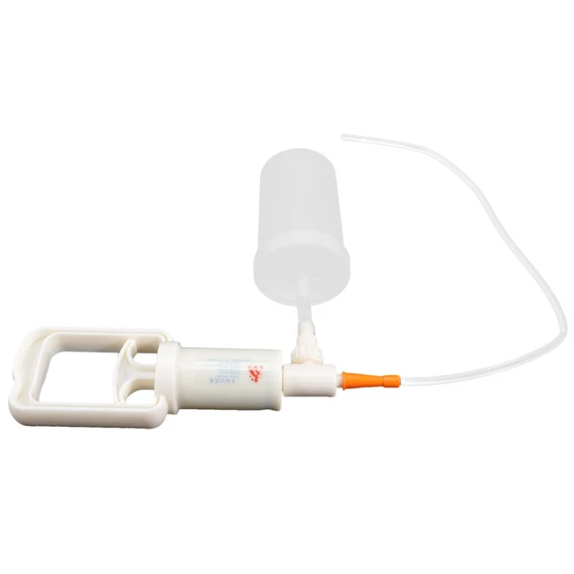 1 set pompa di aspirazione manuale espettorato portatile mucoso portatile secrezione M