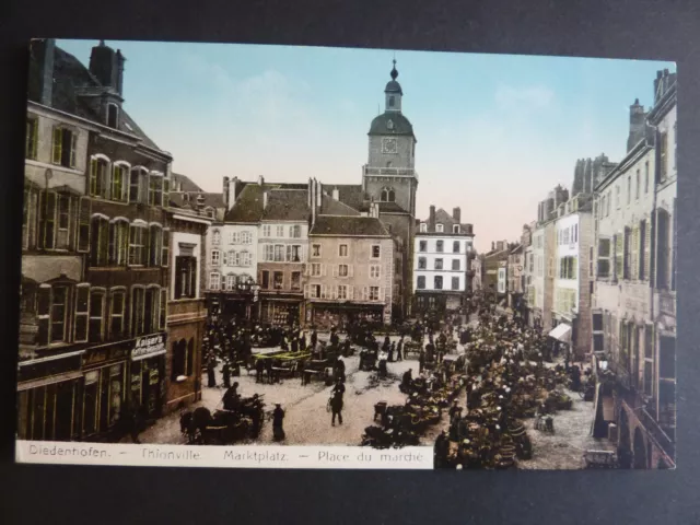 THIONVILLE Diedenhofen Moselle CPA 57 animation place jour de marché