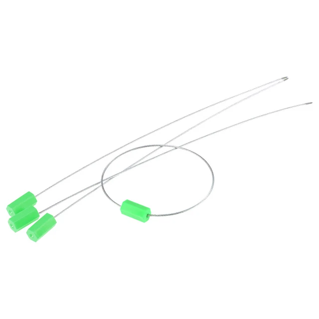 Acier Câble Scellés Anti-sabotage 12.2" pour Conteneur Porte Vert Paquet 50