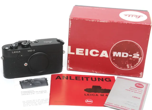 Leica MD-2 film camera 1977.  M mount boxed 10105