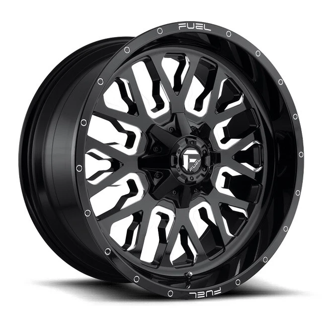 20 INCH BLACK Wheels Rims Fuel Stroke D611 20x9" FOR Jeep Gladiator JL