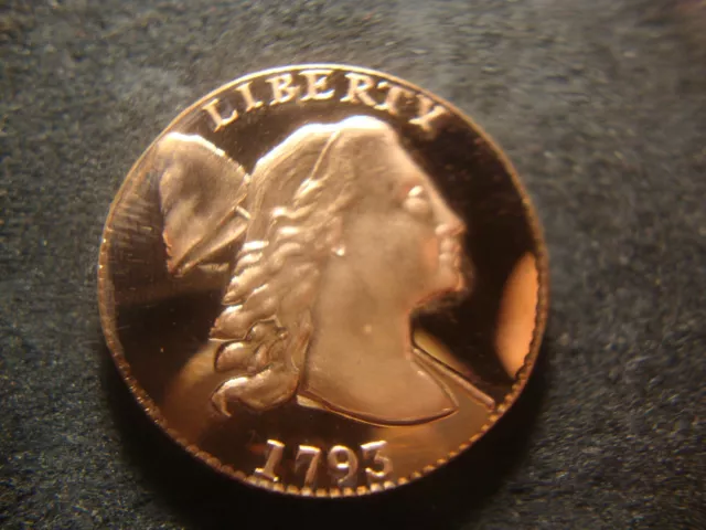 1793 Liberty Cap Large Cent Gallery Mint Museum Fantasy Coin Color RXR AZX