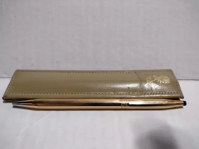 Vintage Cross 1/20 14k Gold Filled Pen With Case