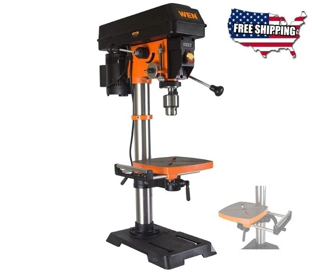 WEN 4214 12-Inch Variable Speed Drill Press Bench Top Wood or Metal 3200 RPMS