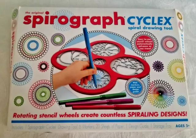 Spirograph Cyclex Spiral Drawing Tool With Rotating Stencil Tools Ages 5+