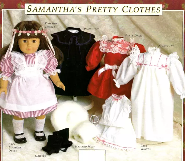 American Girl Doll Samantha's Clothing Patterns Retired—Out of Print