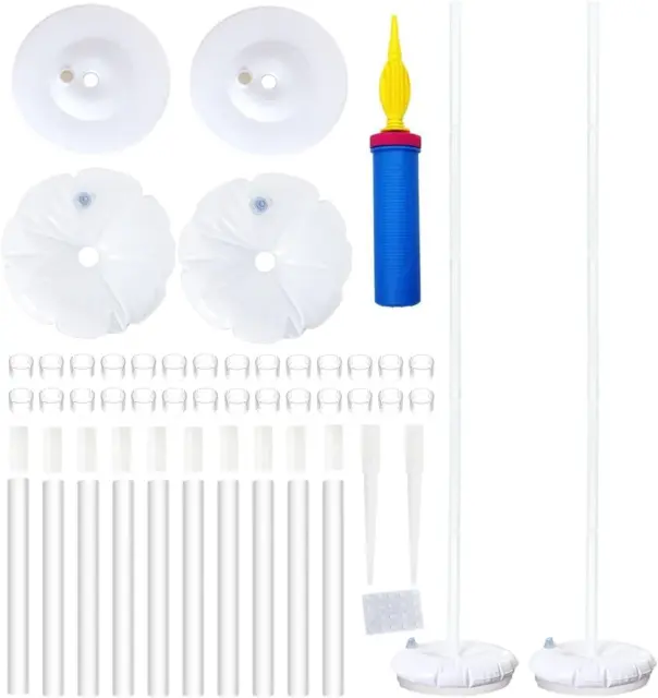 2 Sets 7Ft DIY Balloon Column Stand Kits for Birthday Decorations, Wedding Deco