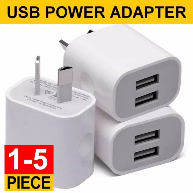 Universal Travel 5V 2A Dual USB AC Wall Home Charger Power Adapter AU Plug Phone
