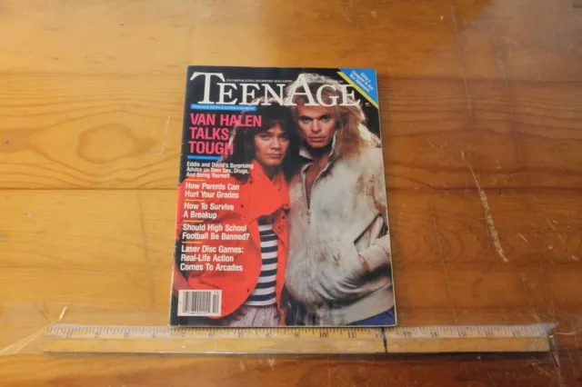 1983 October TeenAge Magazine, Eddie Van Halen, David Lee Roth