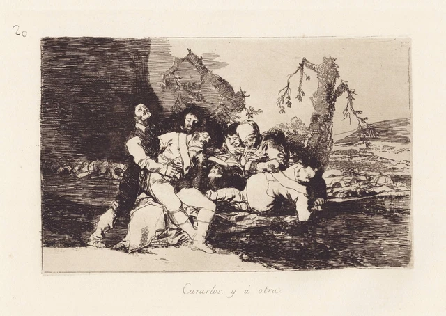 Gravure Originale Goya, 'Désastres De La Guerre' Planche 57, 4ème édition 1906