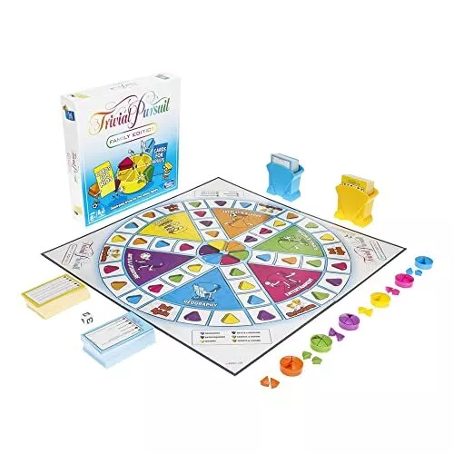 Hasbro Gaming Trivial Pursuit Family Edition Game, Multicolor