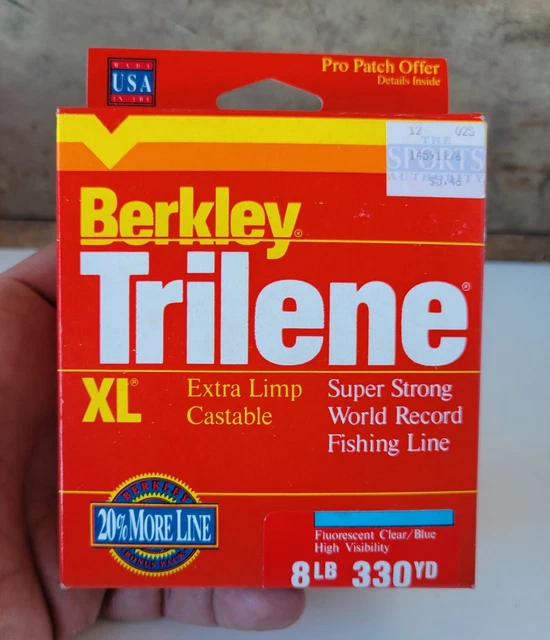 Nib - Berkley Trilene Xl - 8Lb - 330 Yard - Fluoresent Clear/Blue