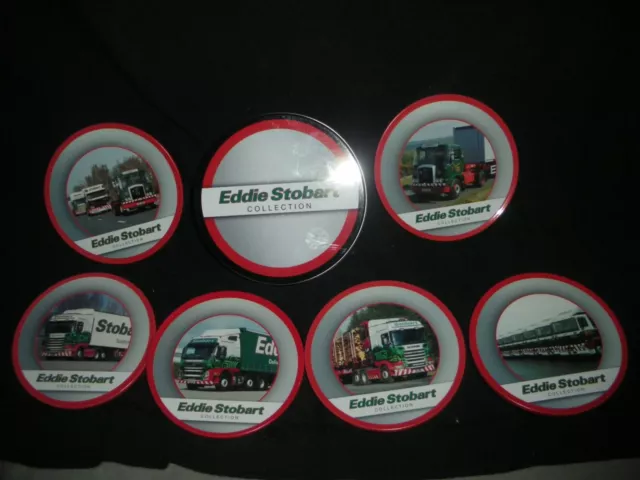 Atlas Editions Eddie Stobart Set of 6 x Drinks Coasters in a Tin