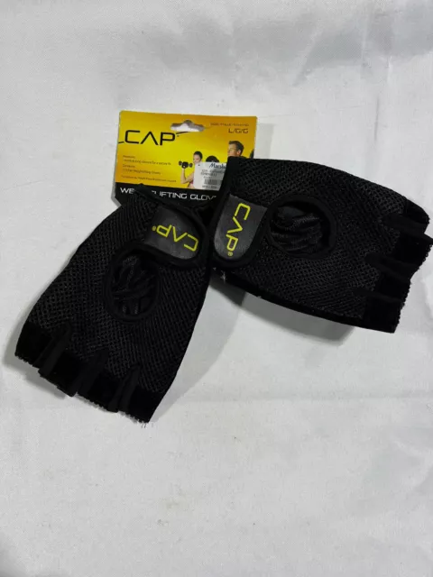 NWT Men's Women’s Cap Weight Lifting Half Gloves Size Large