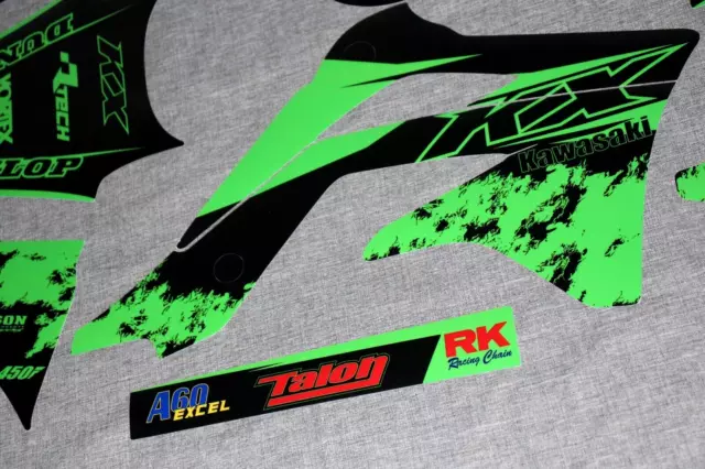 Kawasaki Kx450F-Kxf450 2012-2015 Mx Graphics Kit Decals Kit Sticker Kit Stickers