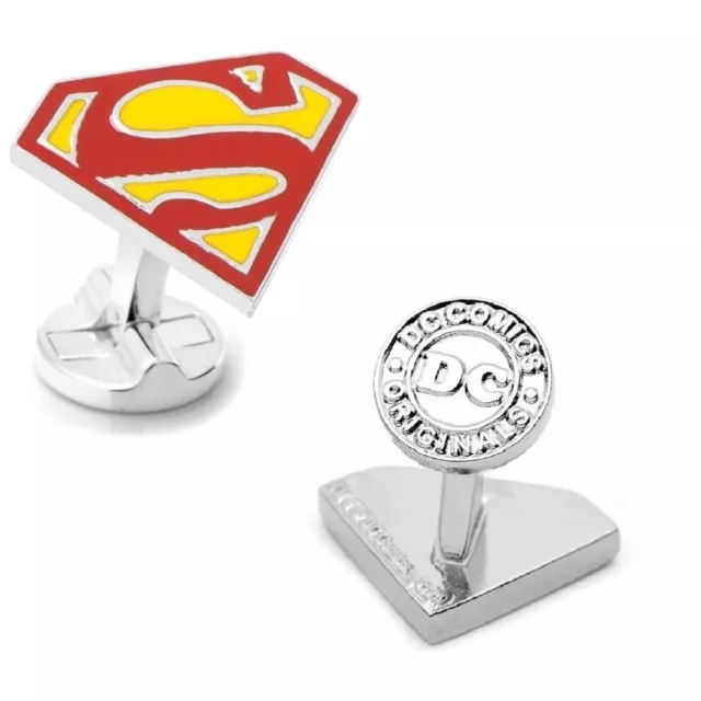 Superman Shield Cufflinks - Perfect for Weddings, Groomsmen Gift