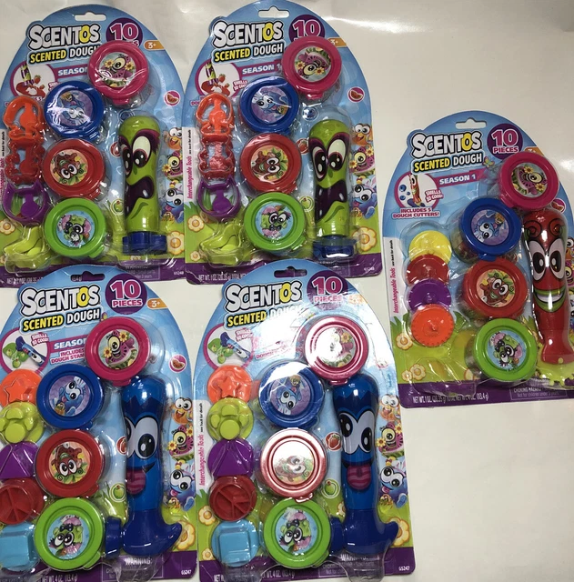 Masa Perfumada Scentos Temporada 1 - Paquete de 10 - Juego de Pascua Fiesta Regalo Doh - Lote de 5