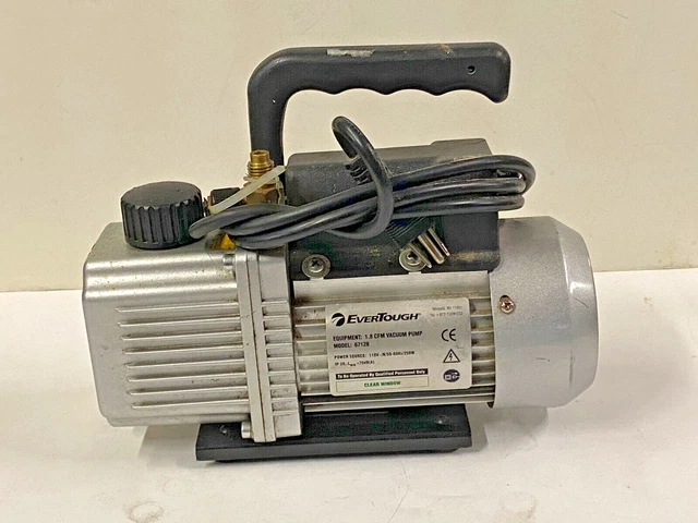 Evertough 1.8 CFM Vacuum Pump Model: 67128 (VP115) HVAC/R! AO1072680
