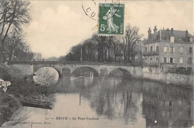 Cpa 19 Brive Le Pont Cardinal