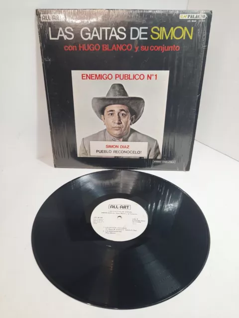 Simon Diaz Las Gaitas De Simon Con Hugo Blanco  LP Vinyl All Art