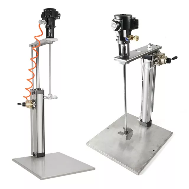 Stainless Steel 5 Gallon Pneumatic Mixer Stand Tank Barrel Paint Mix Blender New