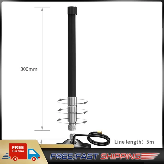 5dBi 858-878MHz for Helium Hotspot Miner Antenna+Magnet Base (55cm Black)