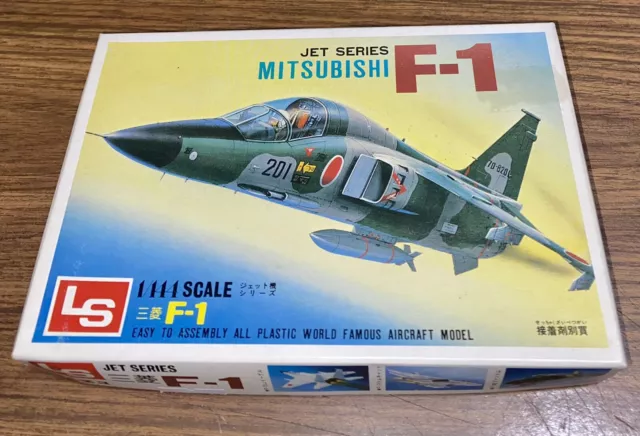 BNIB/Unassembled LS 1:144 MITSUBISHI F-1. Aircraft Model Kit. Jet Series