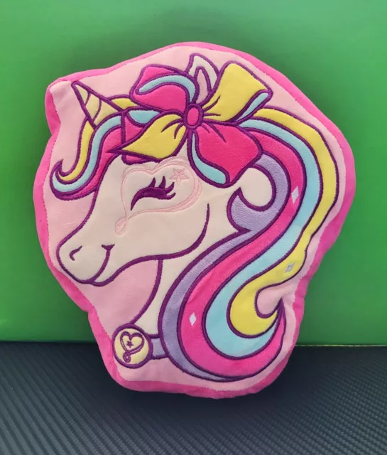 JoJo Siwa Unicorn Pillow 11" Pink Purple Yellow Pillow