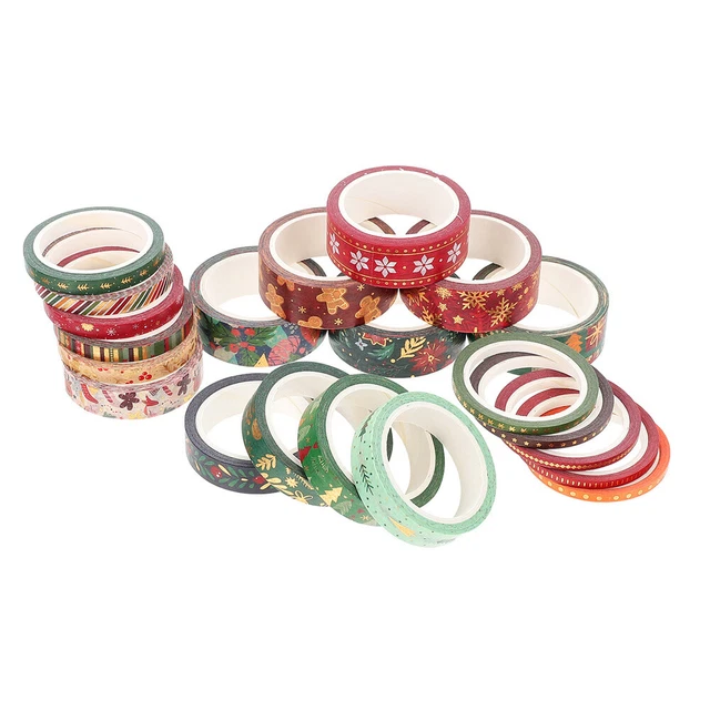 21 rollos cintas de Navidad cuenta de mano - cintas de papel disponibles