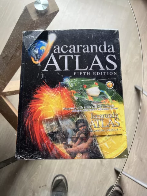 JACARANDA ATLAS: Fifth Edition Hardcover Book Vintage 1999 Brand New In Plastic