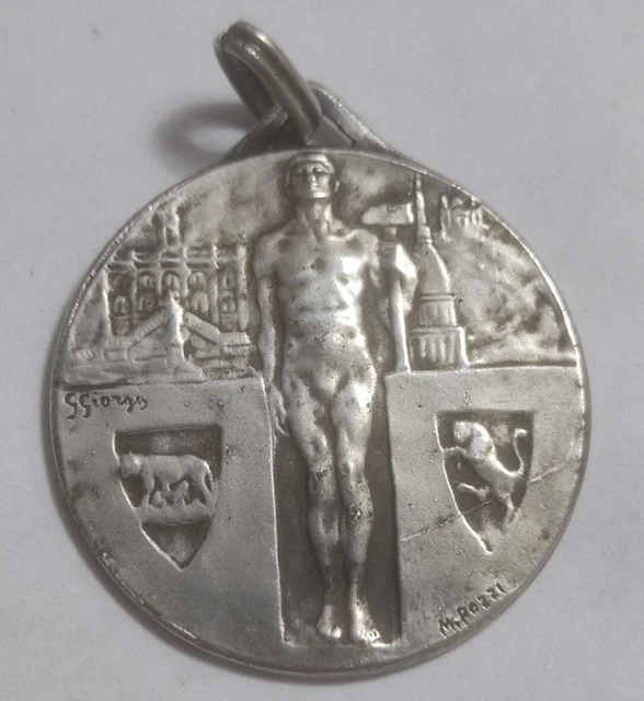 MEDAILLE DE TABLE EN BRONZE - PROFIL A L'ANTIQUE - M. DELANNOY - 50 mm - 57,2 g