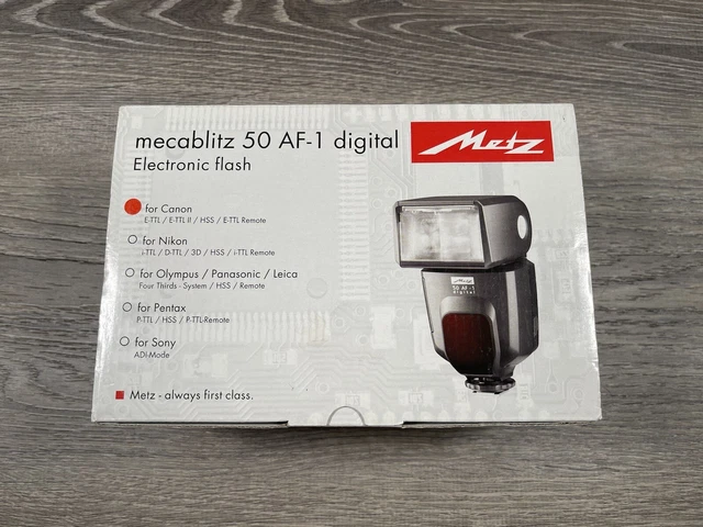 Metz Mecablitz 50 AF-1 Digital Shoe Mount Flash for Canon