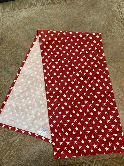Stars 4th Of July PATTERN TABLE RUNNER 50” X 13.5” Hobby Lobby 100% Cotton