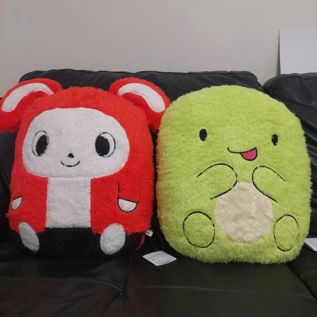 Maizen Sisters BIG plush cushion Zenny & Mikey set From Japan